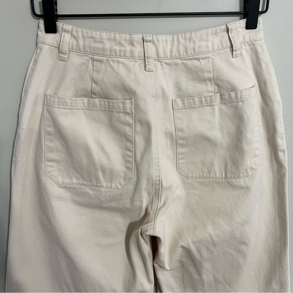 Rolla’s Wide Leg High Rise Off White Pants size 8 Short - Picture 5 of 7